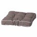 Sitzkissen >Panama< in taupe, 50% Baumwolle, 45% Polyester - 47x6x47cm (BxHxT)