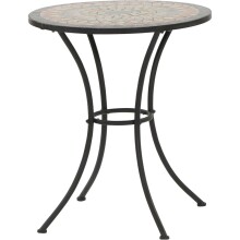 Gartentisch >Prato< in matt schwarz - 60x69,5x60 (BxHxT)