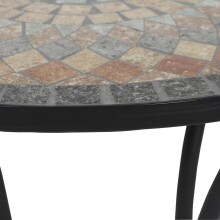 Gartentisch >Prato< in matt schwarz - 60x69,5x60 (BxHxT)