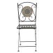 Gartenstuhl >Prato< in matt schwarz, mehrfarbig - 49,5x88,5x39 (BxHxT)