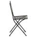 Gartenstuhl >Prato< in matt schwarz, mehrfarbig - 49,5x88,5x39 (BxHxT)