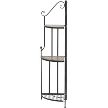 Eckregal >Prato< in matt schwarz, mehrfarbig - 36x141,5x36 (BxHxT)