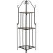 Eckregal >Prato< in matt schwarz, mehrfarbig - 36x141,5x36 (BxHxT)