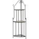 Eckregal >Prato< in matt schwarz, mehrfarbig - 36x141,5x36 (BxHxT)