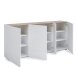 Sideboard >Tango< in weiss hochglanz - 203x92x40cm (BxHxT)
