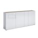 Sideboard >Tango< in weiss hochglanz - 203x92x40cm (BxHxT)