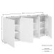 Sideboard >Tango< in weiss hochglanz - 203x92x40cm (BxHxT)