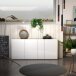 Sideboard >Tango< in weiss hochglanz - 203x92x40cm (BxHxT)