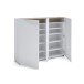 Schuhkommode >Tango< in weiss hochglanz - 145x115x35cm (BxHxT)
