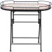 Gartentisch >Prato< in matt schwarz, mehrfarbig - 41x60x67,5 (BxHxT)