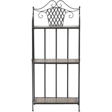 Regal >Prato< in matt schwarz, mehrfarbig - 29x142x62 (BxHxT)
