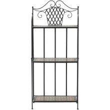 Regal >Prato< in matt schwarz, mehrfarbig - 29x142x62 (BxHxT)