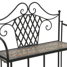 Regal >Prato< in matt schwarz, mehrfarbig - 29x142x62 (BxHxT)