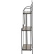 Regal >Prato< in matt schwarz, mehrfarbig - 29x142x62 (BxHxT)