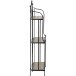Regal >Prato< in matt schwarz, mehrfarbig - 29x142x62 (BxHxT)
