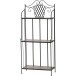 Regal >Prato< in matt schwarz, mehrfarbig - 29x142x62 (BxHxT)