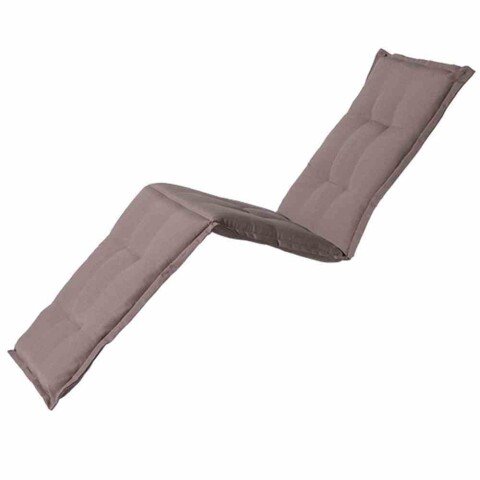 Liegenauflage >Panama< in taupe, 50% Baumwolle, 45% Polyester - 190x8x65 (BxHxT)