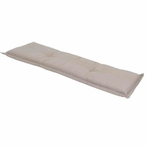 Bankauflage >Panama< in taupe, 50% Baumwolle, 45% Polyester - 140x8x48cm (BxHxT)