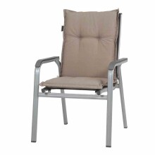 Sitzauflage >Panama< in taupe, 50% Baumwolle, 45%...