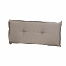 Bankauflage >Panama< in taupe, 50% Baumwolle, 45% Polyester - 110x8x48cm (BxHxT)