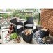 Gartenlounge-Set >Iowa< (3-teilig) in graphit, grau - 70x65x80 (BxHxT)