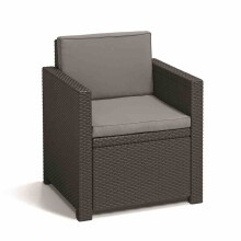 Gartenlounge-Set >Monaco< (4-teilig) in graphit, grau - 39x53x115 (BxHxT)