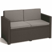 Gartenlounge-Set >Monaco< (4-teilig) in graphit, grau - 39x53x115 (BxHxT)