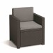 Gartenlounge-Set >Monaco< (4-teilig) in graphit, grau - 39x53x115 (BxHxT)