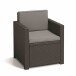 Gartenlounge-Set >Monaco< (4-teilig) in graphit, grau - 39x53x115 (BxHxT)
