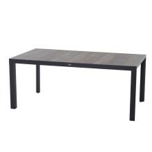 Gartentisch >Silva< in matt anthrazit, washed grey...