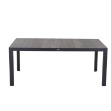 Gartentisch >Silva< in matt anthrazit, washed grey - 180x74x100 (BxHxT)