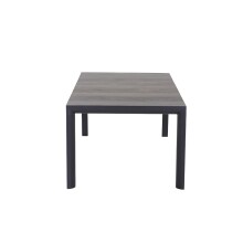 Gartentisch >Silva< in matt anthrazit, washed grey - 180x74x100 (BxHxT)