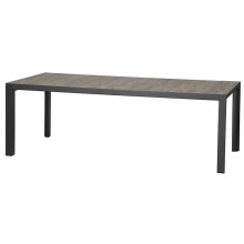 Gartentisch >Silva< in matt anthrazit, washed grey...