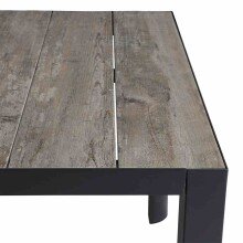 Gartentisch >Silva< in matt anthrazit, washed grey...