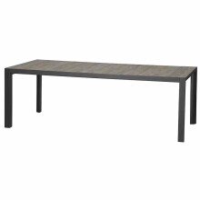 Gartentisch >Silva< in matt anthrazit, washed grey...