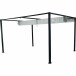 Pavillon >Sky< in anthrazit, Aluminium, Stahl, Polyester - 400x223x300cm (BxHxT)