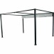 Pavillon >Sky< in anthrazit, Aluminium, Stahl, Polyester - 400x223x300cm (BxHxT)