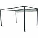 Pavillon >Sky< in anthrazit, Aluminium, Stahl, Polyester - 400x223x300cm (BxHxT)