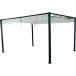 Pavillon >Sky< in anthrazit, Aluminium, Stahl, Polyester - 400x223x300cm (BxHxT)