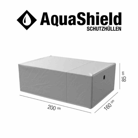 Gartenmöbel-Schutzhülle >AquaShield< in grau - 200x85x160 (BxHxT)