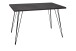 Esstisch >Big System< in schwarz matt / schwarzstahl - 140x75x90cm (BxHxT)