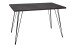 Esstisch >Big System< in schwarz matt / schwarzstahl - 140x75x90cm (BxHxT)