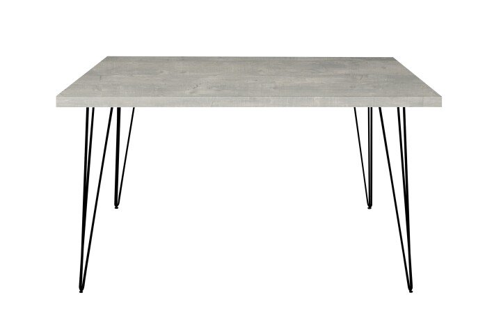 Esstisch >Big System< in schwarz matt / beton - 140x75x90cm (BxHxT)