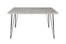 Esstisch >Big System< in schwarz matt / beton -...
