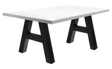 Esstisch >Big System< in schwarzstahl / weiß...