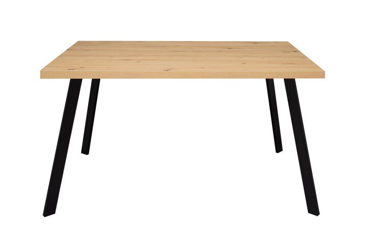 Esstisch >Big System< in schwarz matt / asteiche - 160x77x90cm (BxHxT)