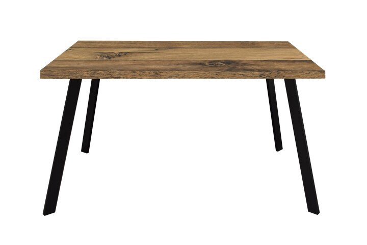 Esstisch >Big System< in schwarz matt / plankeneiche - 140x77x90cm (BxHxT)