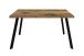 Esstisch >Big System< in schwarz matt / plankeneiche - 140x77x90cm (BxHxT)