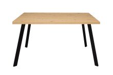 Esstisch >Big System< in schwarz matt / asteiche -...