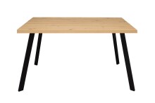 Esstisch >Big System< in schwarz matt / asteiche -...